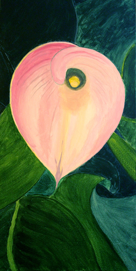 Lily on Leaves